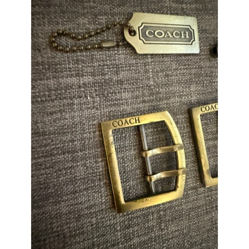Vintage Lot of COACH Logo Metal Accessories - Picture 2 of 7